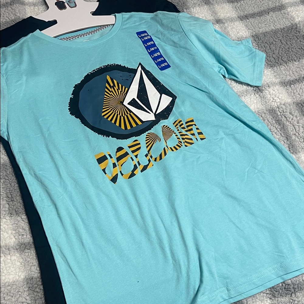 Volcom Kids Light Blue Graphic Tee